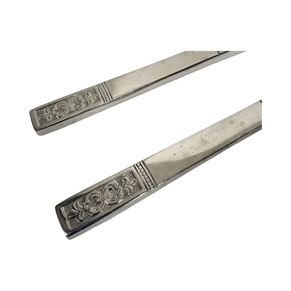 Customcraft Stainless Steel Butter Knives Or Spreaders Set of 2‎ Ornate Handle